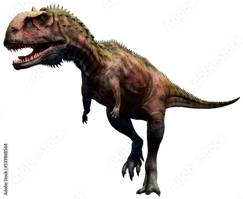 Majungasaurus from the Cretaceous era 3D illustration  