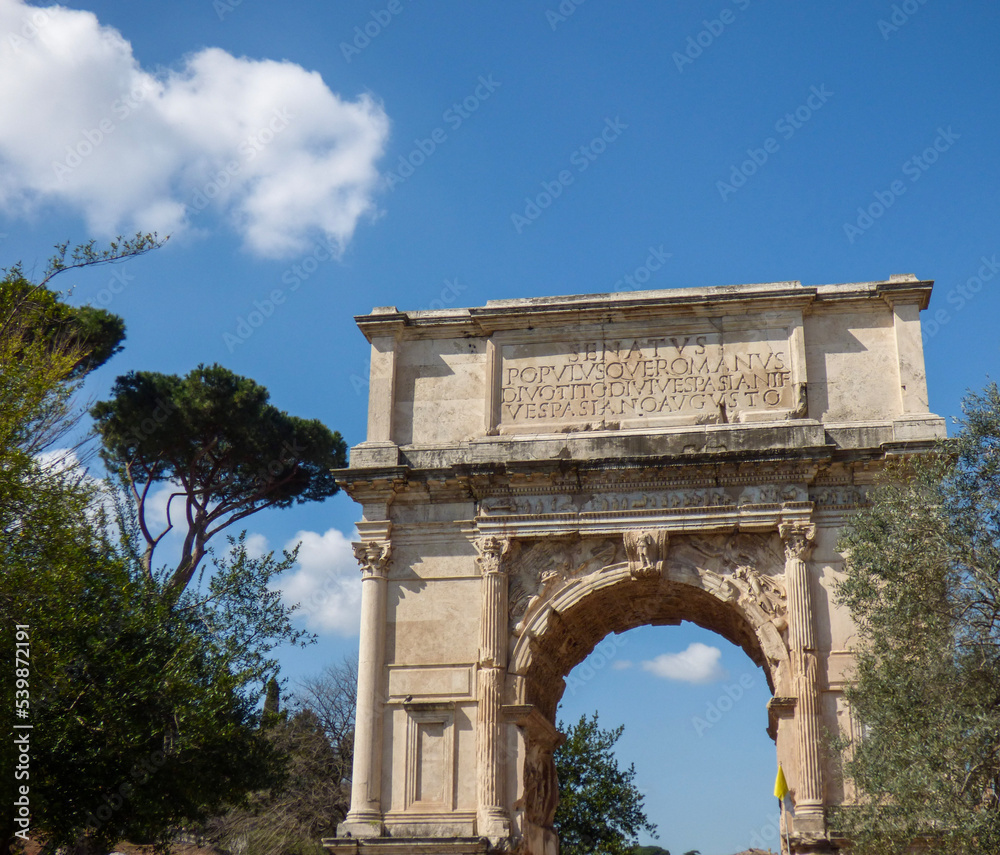 arch of constantine in rome, italy