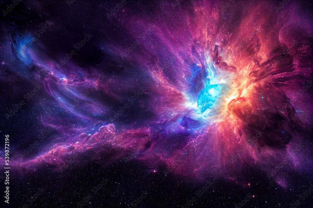 colorful nebula illustration 
