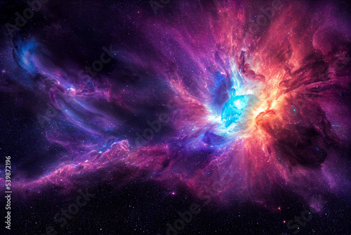colorful nebula illustration © Wakingdream
