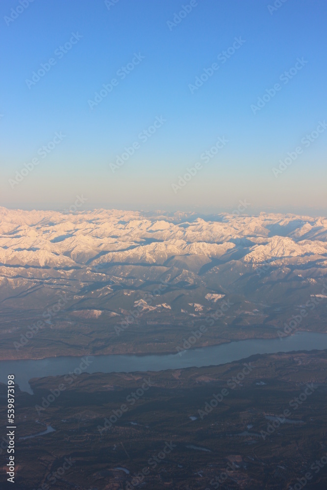 view of the mountains