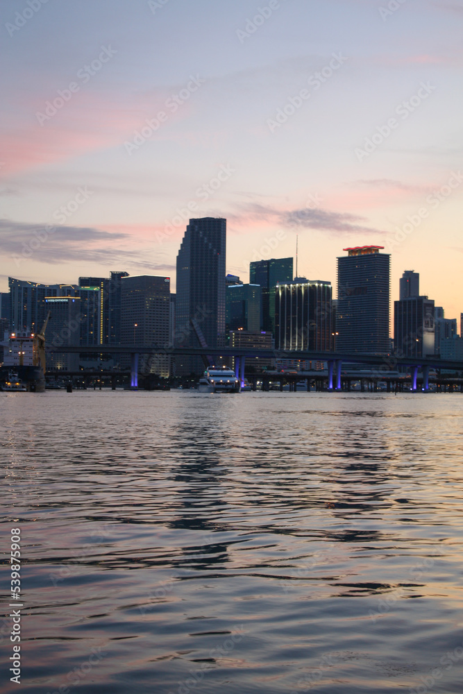 Downtown Miami Sunset