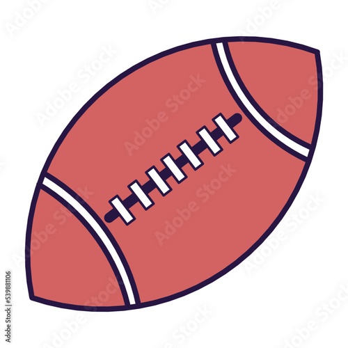 American Football Flat Illustration photo