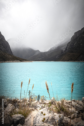 lake and mountains