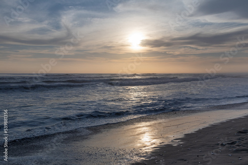sunset on the beach