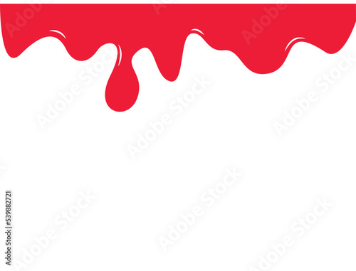 Melted strawberry Syrup. flowing strawberry drops. strawberry creamy melted drip wave. Liquid strawberry Cream. red paint dripping. 