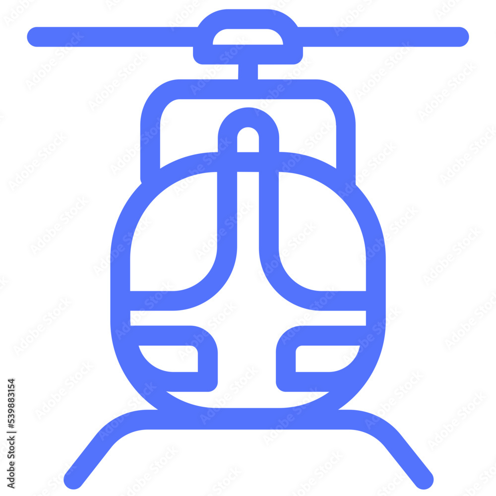 transport chopper aircraft emergency line icon transport chopper aircraft emergency line icon