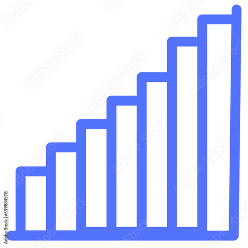 analysis data analytics histogram statistics line icon