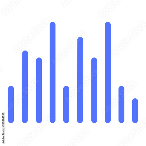 analysis data histogram statistics line icon