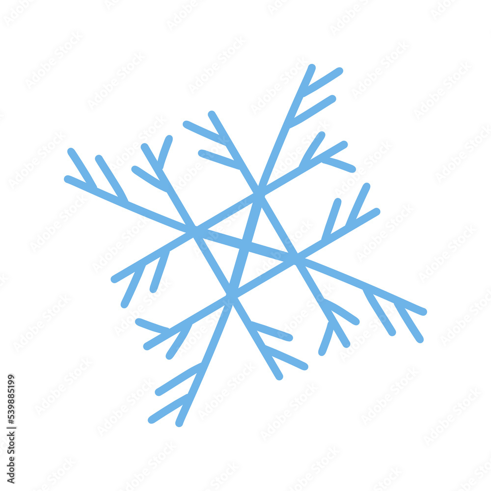 snowflakes of blue color on a transparent background snowflakes of blue color on a transparent background