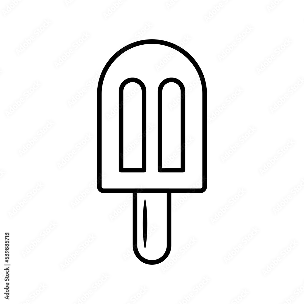 Ice cream outline icon. Linear style sign for mobile concept and web design. Logo ice cream illustration. Single high quality symbol. Ice cream outline icon. Linear style sign for mobile concept and web design. Logo ice cream illustration. Single high quality symbol.