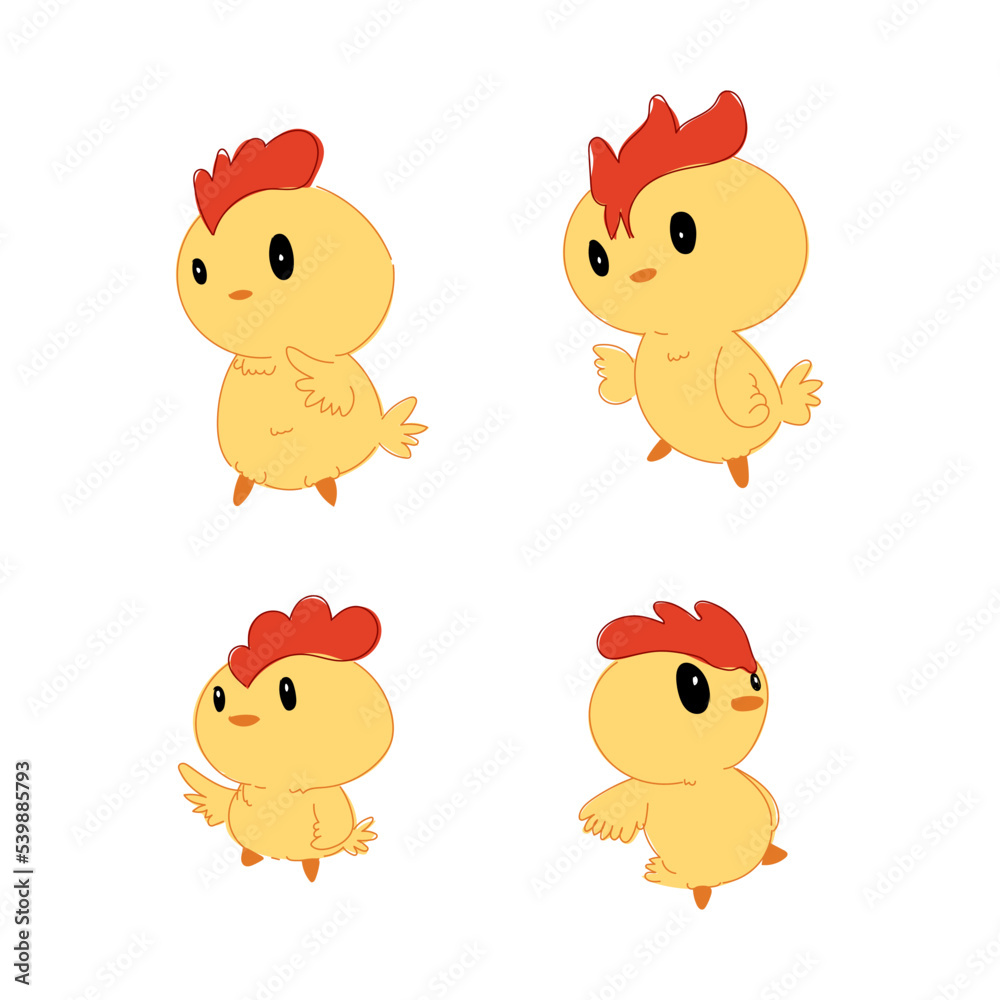 Hand drawn chicken set icon character sketch, line, pet farm animal vector illustration. Hand drawn chicken set icon character sketch, line, pet farm animal vector illustration.
