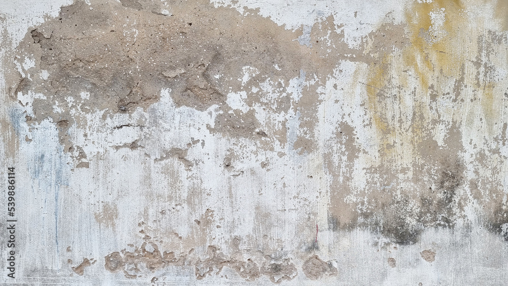old grungy concrete wall use as background or texture. texture of mossy water stain on painted and cracked concrete wall great for your design. old grungy concrete wall use as background or texture. texture of mossy water stain on painted and cracked concrete wall great for your design.