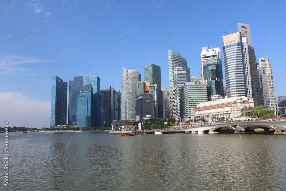Fototapeta premium Singapore Financial District