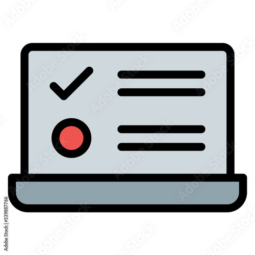 Online Survey Icon photo