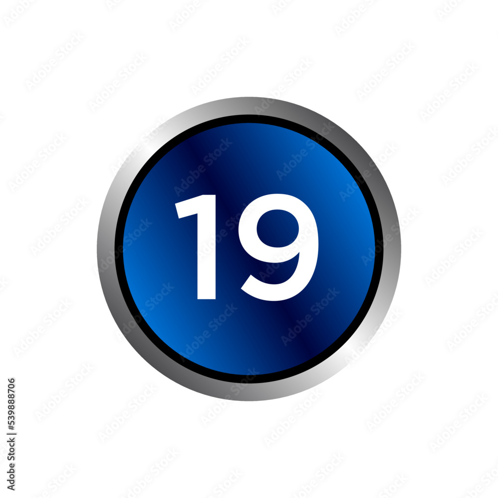 Numeric icon vector design templates Numeric icon vector design templates