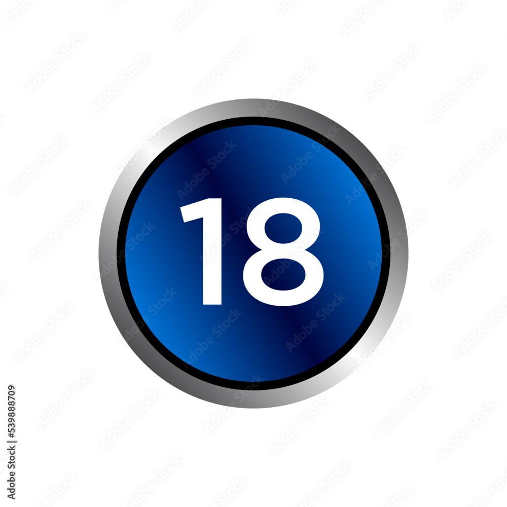 Numeric icon vector design templates Numeric icon vector design templates