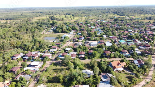 Countryside aerial view in thailland.