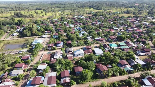 Countryside aerial view in thailland.