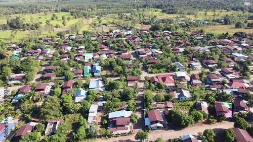Countryside aerial view in thailland.