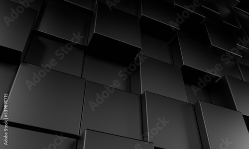 Abstract 3d render  modern geometric background  graphic design