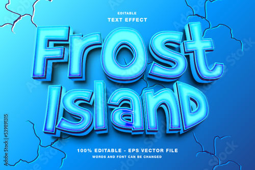 Frost Island Editable Text Effect
