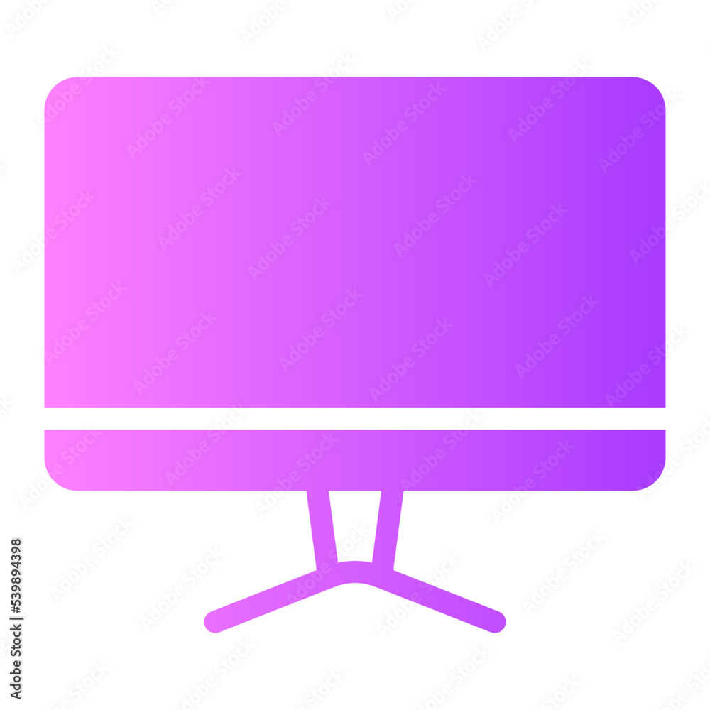 television gradient icon television gradient icon
