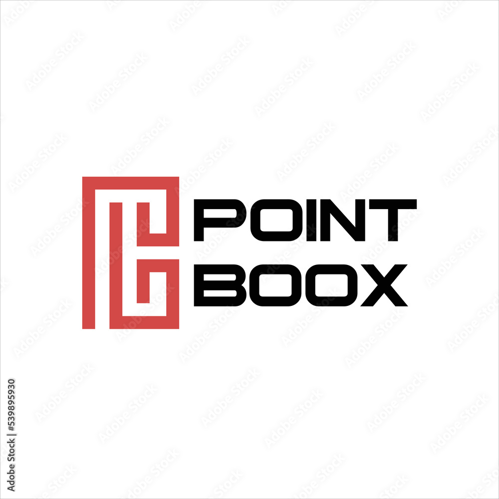 PB Letter With point boox unique logo inspiration PB Letter With point boox unique logo inspiration
