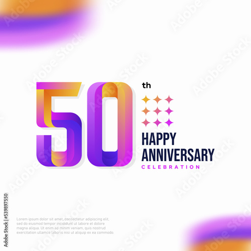 Number 50 logo icon design, 50 birthday logo number, anniversary 50