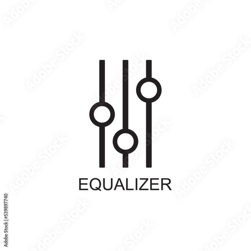 equaliser icon , mixer icon vector