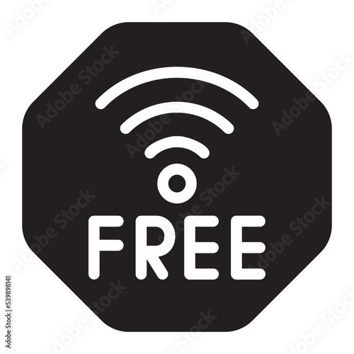 free wifi glyph icon
