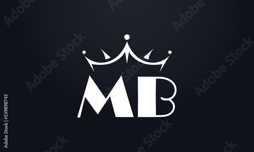 King crown logo design vector and extra bold queen symbol