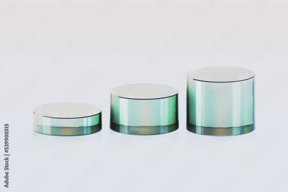 3d glass podium. Beauty product display cosmetic minimal scene. Vector cosmetic promotion stage. 3d glass podium. Beauty product display cosmetic minimal scene. Vector cosmetic promotion stage.