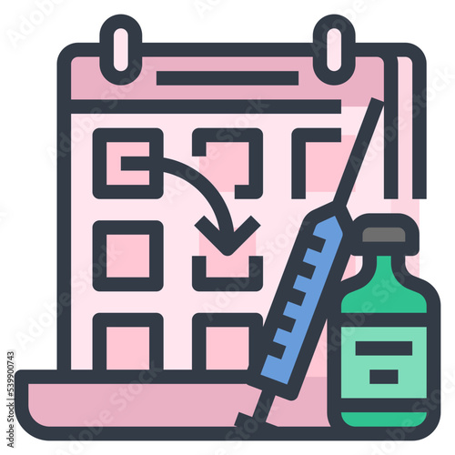 postpone vaccination icon