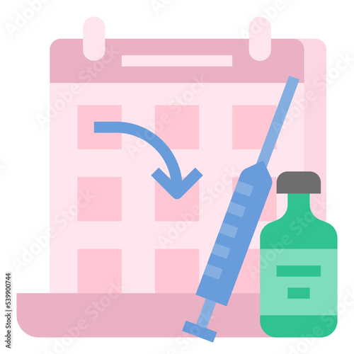 postpone vaccination icon