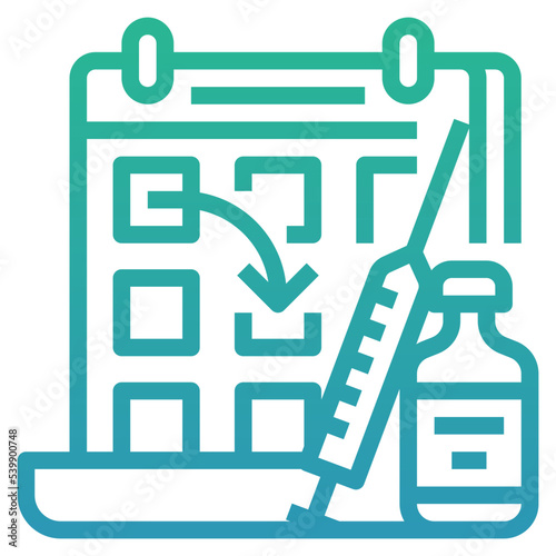 postpone vaccination icon