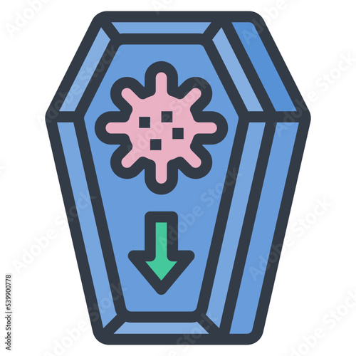 reduce risk death icon