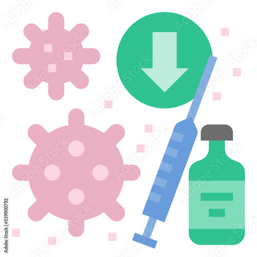 reduce risk spreading icon
