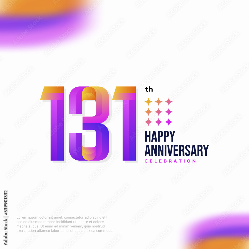 Number 131 logo icon design, 131 birthday logo number, anniversary 131 Number 131 logo icon design, 131 birthday logo number, anniversary 131