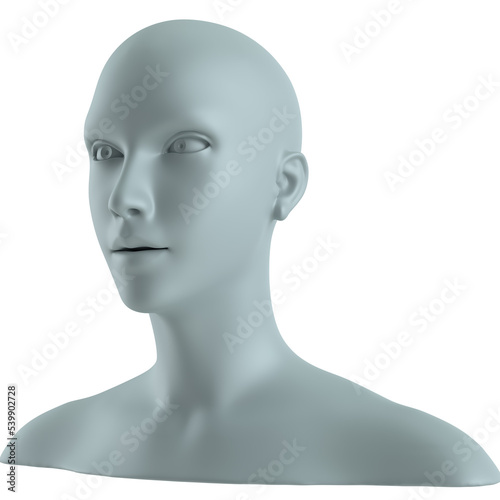 CGI Dummy 3d illustration with perfect lighting and shading