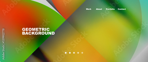 Circles and round elements abstract background design for wallpaper, banner, background, landing page, wall art, invitation, prints