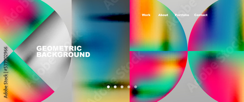 Overlapping circles abstract background template
