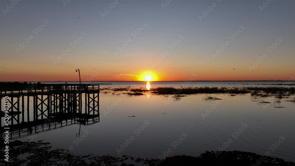 Sunsetting over Mobile Bay, Alabama near Daphne Sunsetting over Mobile Bay, Alabama near Daphne