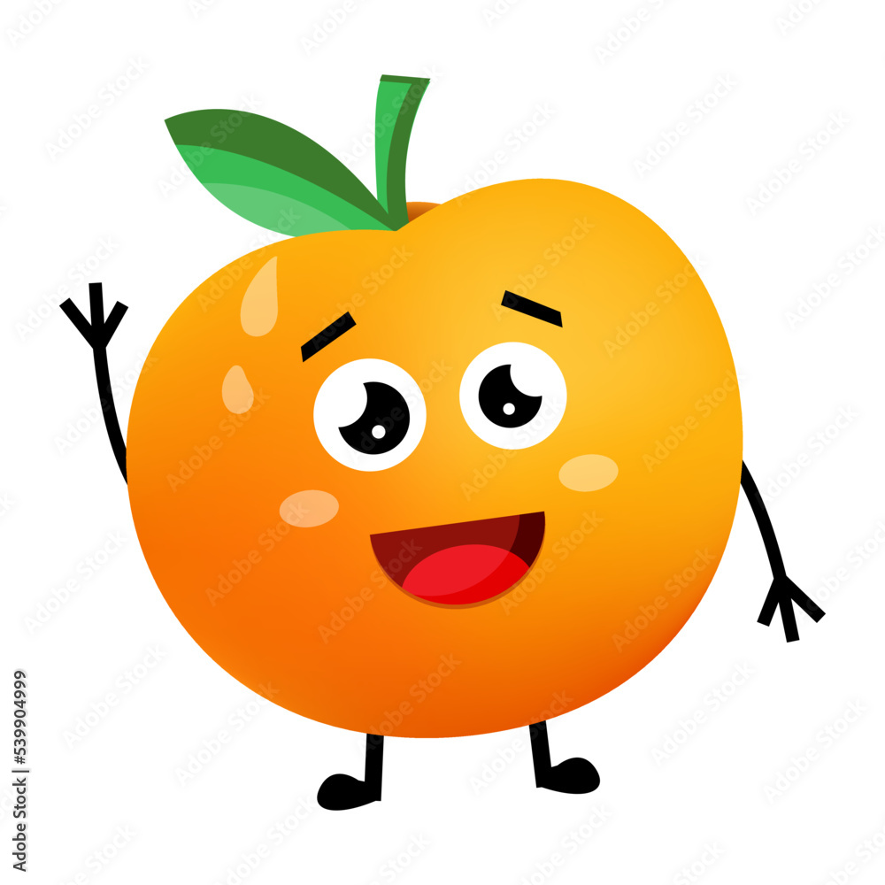 Obraz premium Cute Orange Character