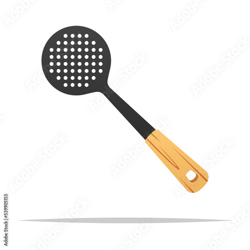 Mesh skimmer strainer vector isolated illustration