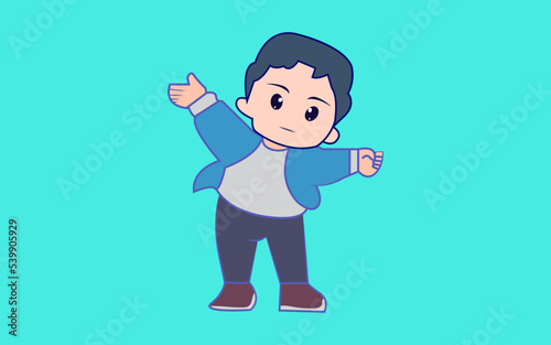 child pointing at something