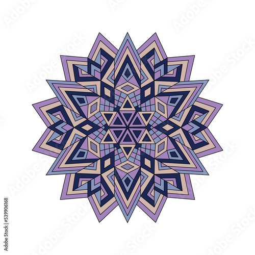 Mandala. Abstract illustration. Ornament for decor, cards etc.