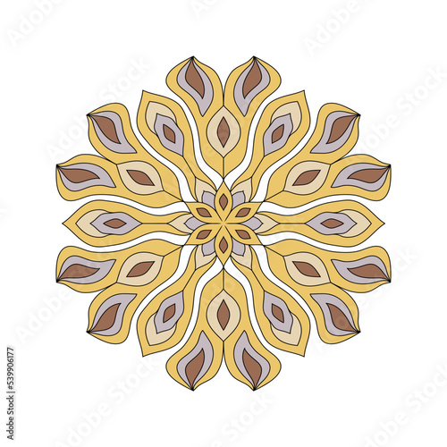 Mandala. Abstract illustration. Ornament for decor, cards etc.