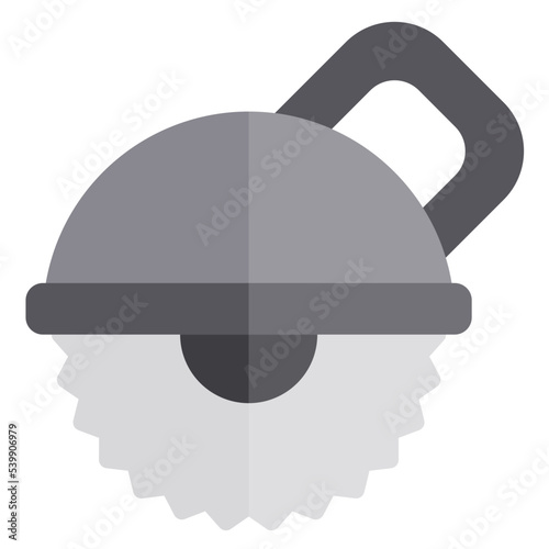 Hand saw flat style icon
