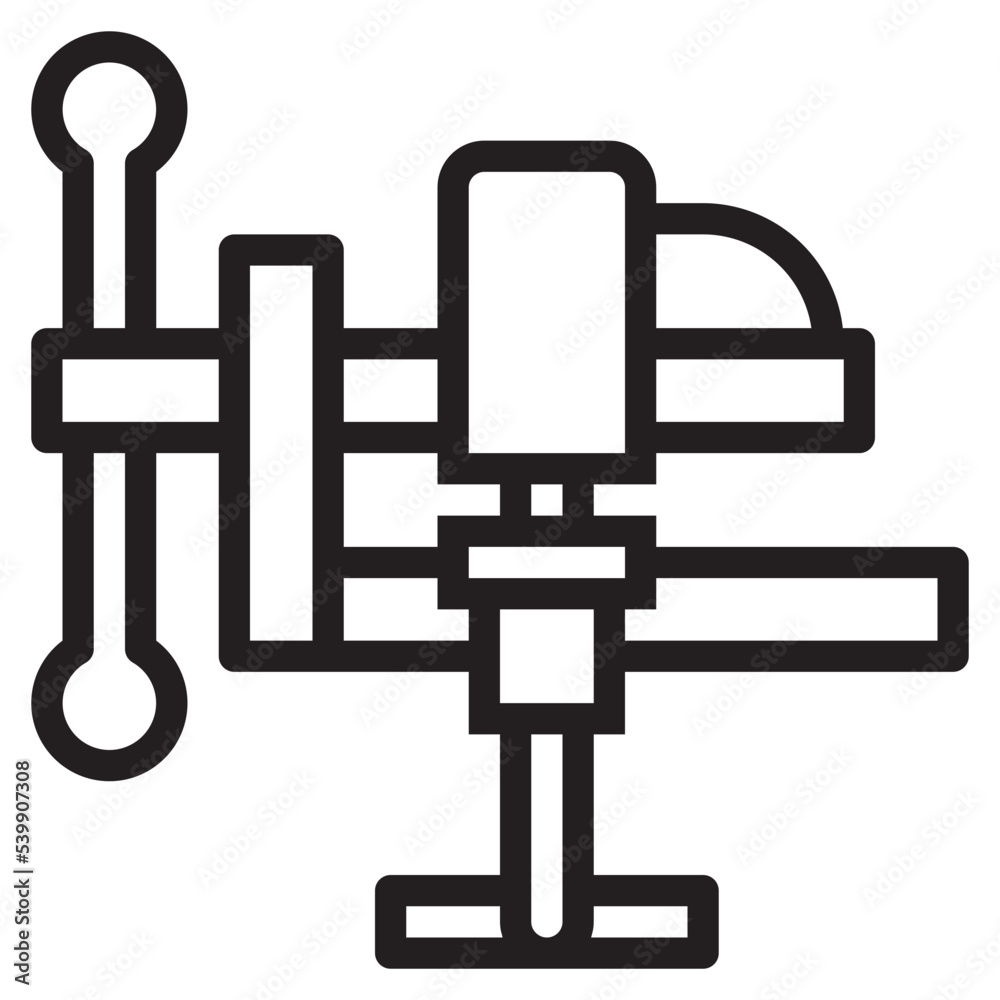 Clamp outline style icon Clamp outline style icon
